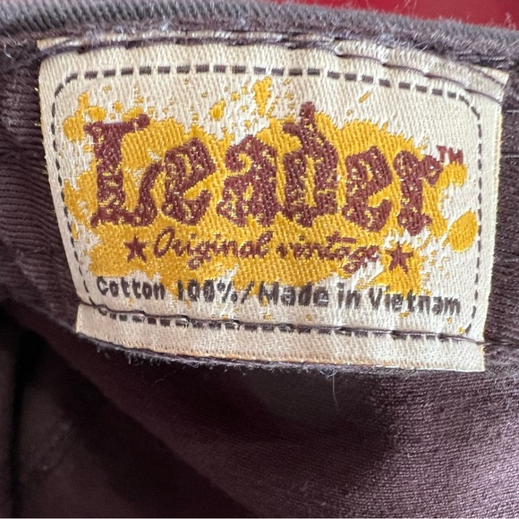 Leader Winged Cross Distressed Cadet Brown Embellished Cap - Picture 7 of 15